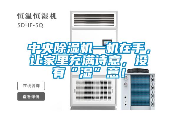 中央除濕機(jī)一機(jī)在手，讓家里充滿詩(shī)意，沒(méi)有“濕”意！
