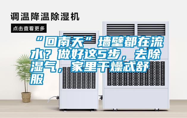 “回南天”墻壁都在流水？做好這5步，去除濕氣，家里干燥忒舒服