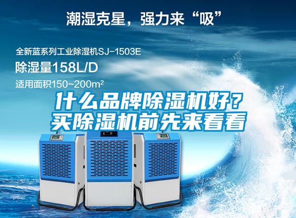 什么品牌除濕機好？買除濕機前先來看看