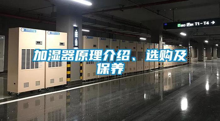 加濕器原理介紹、選購及保養(yǎng)