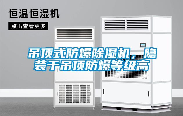 吊頂式防爆除濕機，隱裝于吊頂防爆等級高