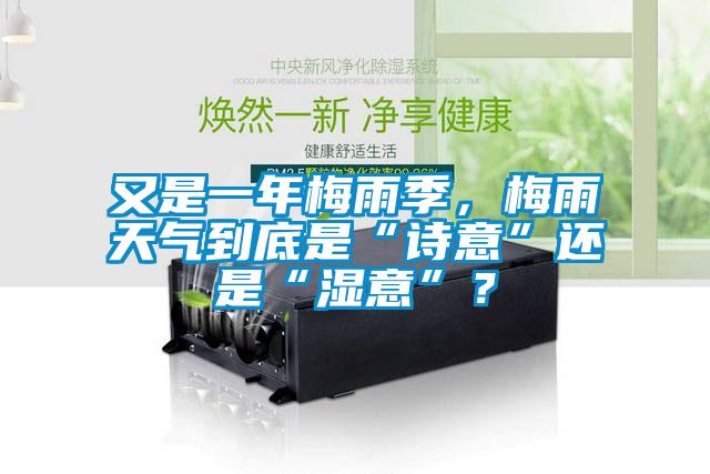 又是一年梅雨季，梅雨天氣到底是“詩(shī)意”還是“濕意”？