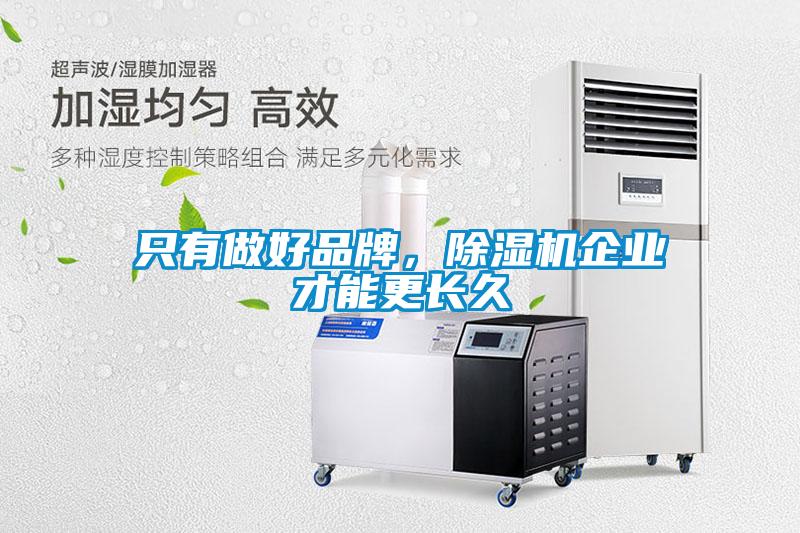 只有做好品牌，除濕機企業(yè)才能更長久