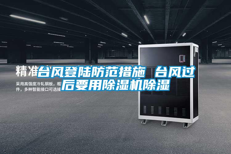 臺風(fēng)登陸防范措施 臺風(fēng)過后要用除濕機(jī)除濕