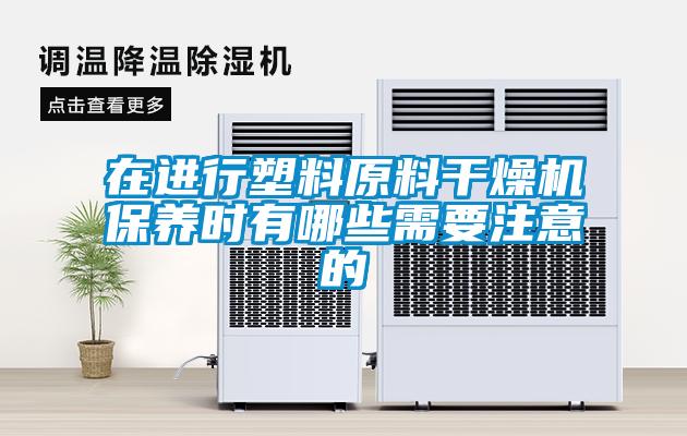 在進(jìn)行塑料原料干燥機保養(yǎng)時有哪些需要注意的
