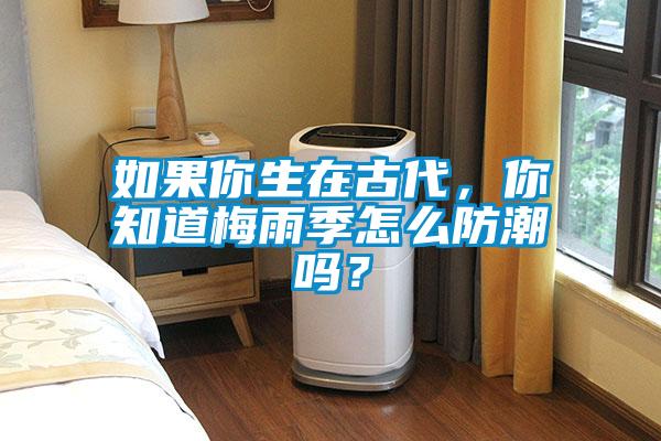 如果你生在古代，你知道梅雨季怎么防潮嗎？