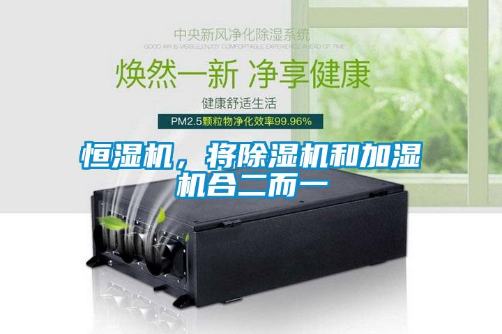 恒濕機(jī)，將除濕機(jī)和加濕機(jī)合二而一