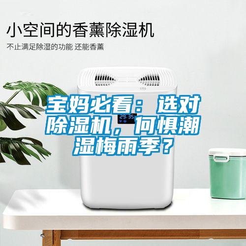 寶媽必看：選對(duì)除濕機(jī)，何懼潮濕梅雨季？