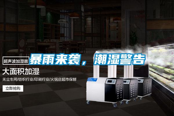 暴雨來襲，潮濕警告