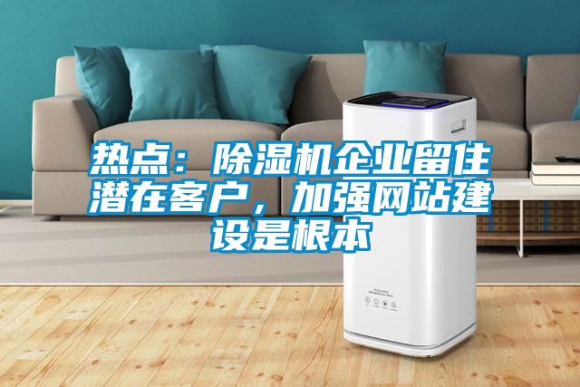 熱點(diǎn)：除濕機(jī)企業(yè)留住潛在客戶，加強(qiáng)網(wǎng)站建設(shè)是根本