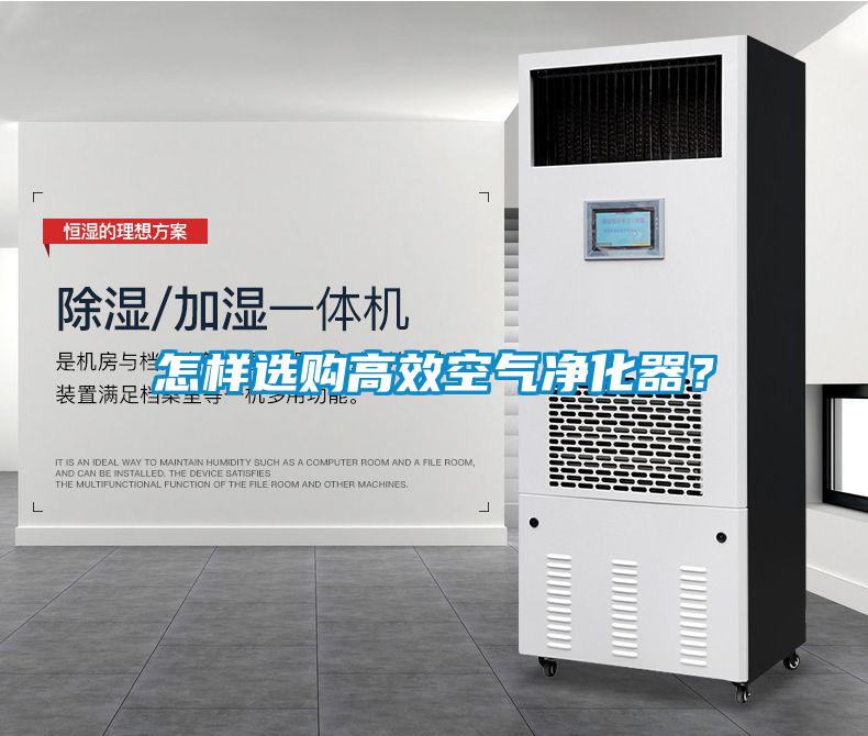 怎樣選購高效空氣凈化器？