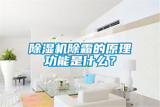 除濕機除霜的原理功能是什么？
