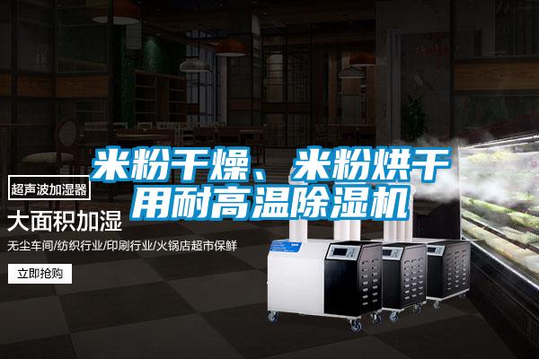 米粉干燥、米粉烘干用耐高溫除濕機(jī)