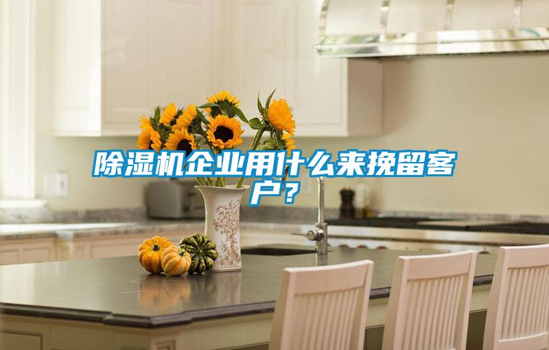 除濕機企業(yè)用什么來挽留客戶？