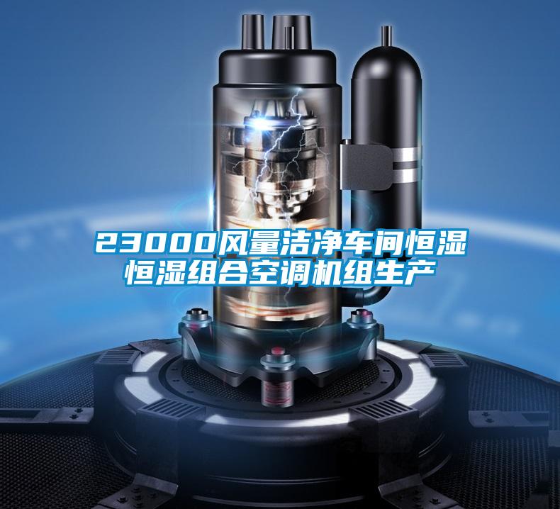 23000風(fēng)量潔凈車間恒濕恒濕組合空調(diào)機組生產(chǎn)