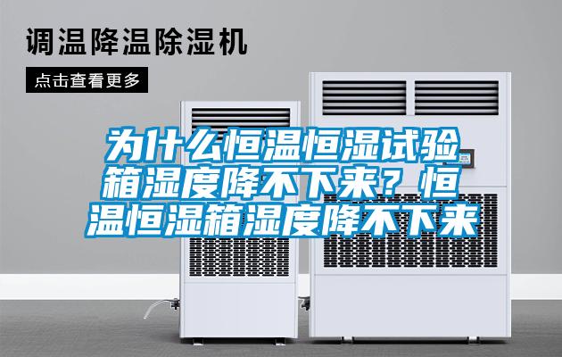 為什么恒溫恒濕試驗(yàn)箱濕度降不下來？恒溫恒濕箱濕度降不下來