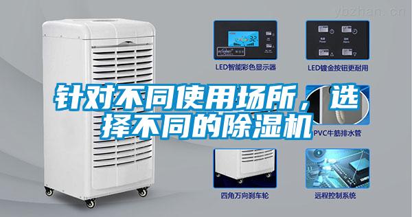 針對不同使用場所，選擇不同的除濕機