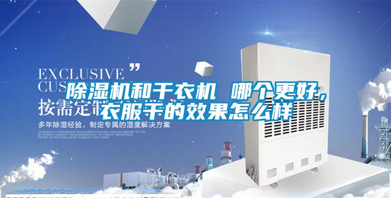 除濕機(jī)和干衣機(jī) 哪個更好，衣服干的效果怎么樣