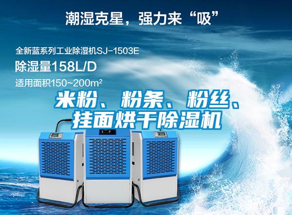 米粉、粉條、粉絲、掛面烘干除濕機