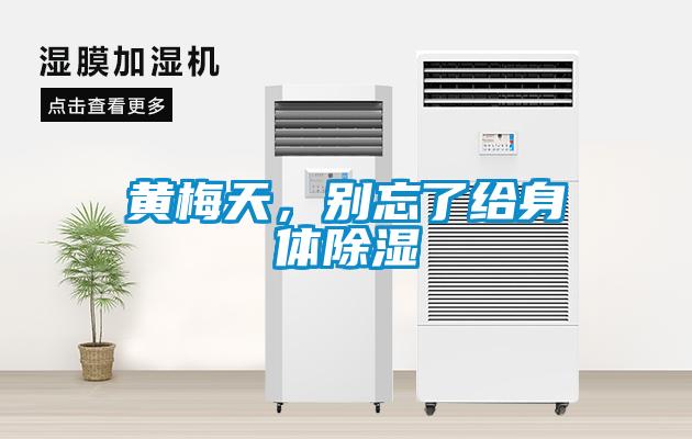 黃梅天，別忘了給身體除濕
