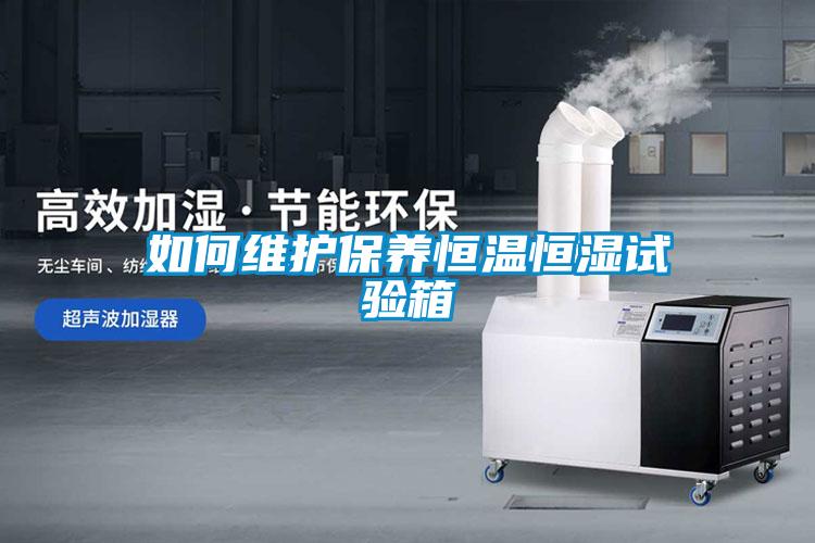 如何維護(hù)保養(yǎng)恒溫恒濕試驗箱