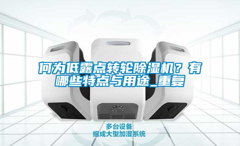 何為低露點轉輪除濕機？有哪些特點與用途_重復