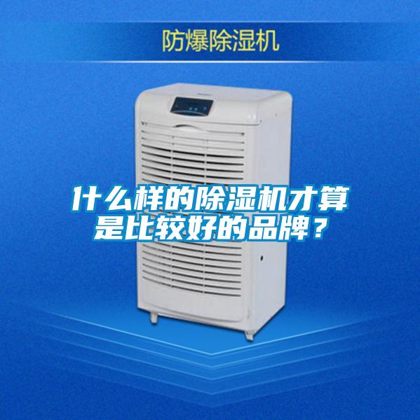 什么樣的除濕機(jī)才算是比較好的品牌？