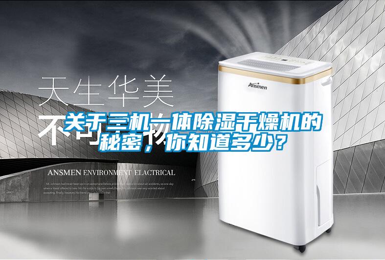 關于三機一體除濕干燥機的秘密，你知道多少？