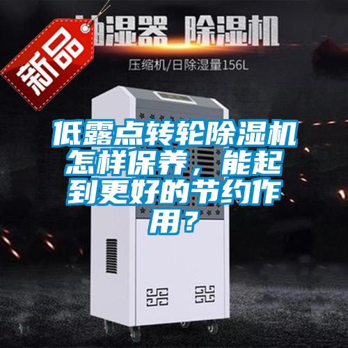低露點(diǎn)轉(zhuǎn)輪除濕機(jī)怎樣保養(yǎng)，能起到更好的節(jié)約作用？