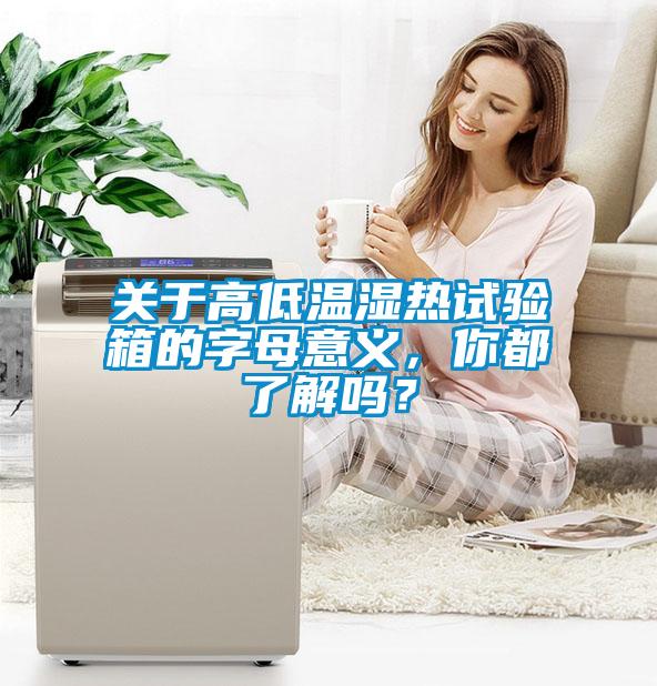 關(guān)于高低溫濕熱試驗(yàn)箱的字母意義，你都了解嗎？