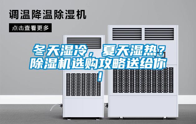 冬天濕冷，夏天濕熱？除濕機選購攻略送給你！