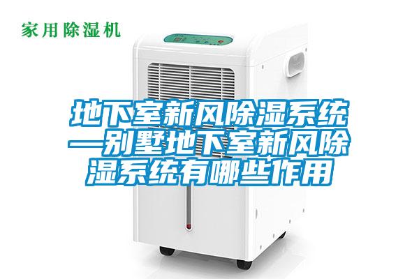 地下室新風(fēng)除濕系統(tǒng)—別墅地下室新風(fēng)除濕系統(tǒng)有哪些作用