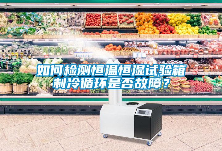 如何檢測(cè)恒溫恒濕試驗(yàn)箱制冷循環(huán)是否故障？