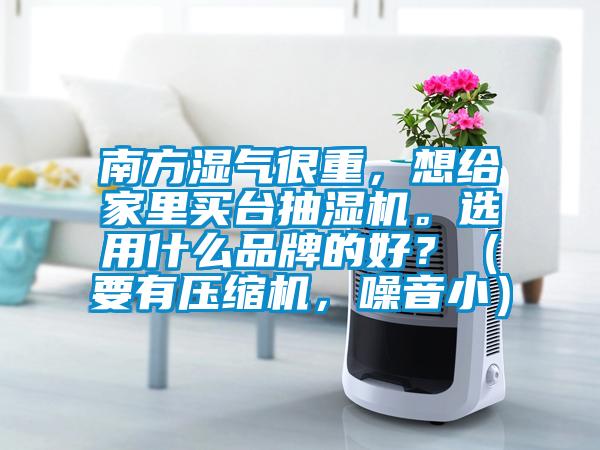 南方濕氣很重，想給家里買臺抽濕機(jī)。選用什么品牌的好？（要有壓縮機(jī)，噪音?。?/></p>
						    <p style=