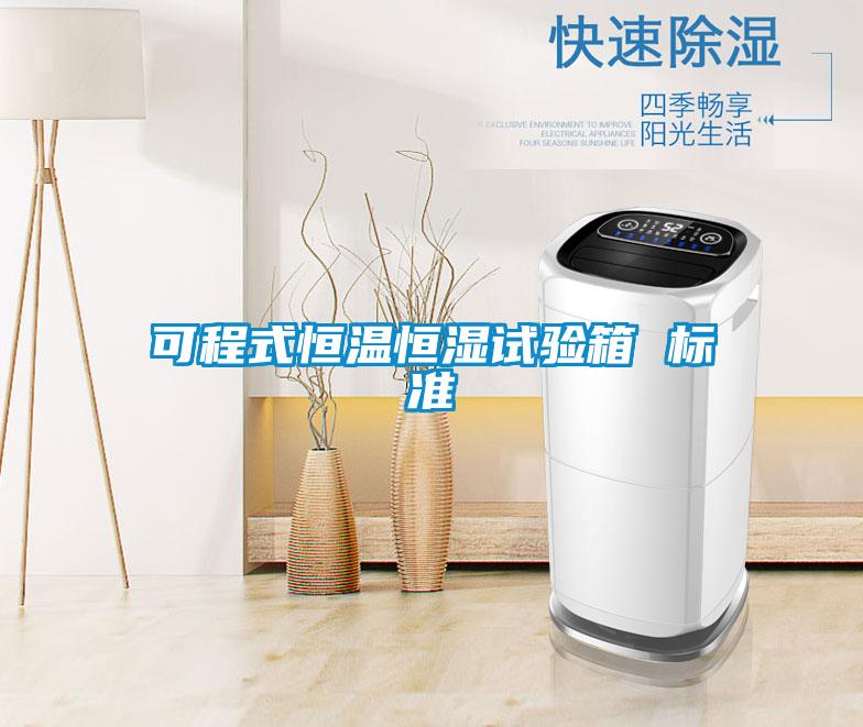 可程式恒溫恒濕試驗箱 標(biāo)準(zhǔn)