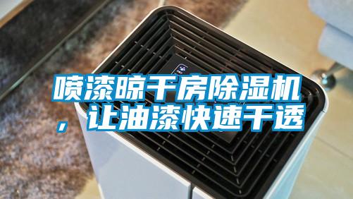 噴漆晾干房除濕機(jī)，讓油漆快速干透