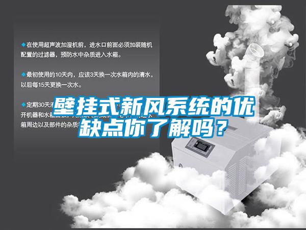 壁掛式新風(fēng)系統(tǒng)的優(yōu)缺點(diǎn)你了解嗎？