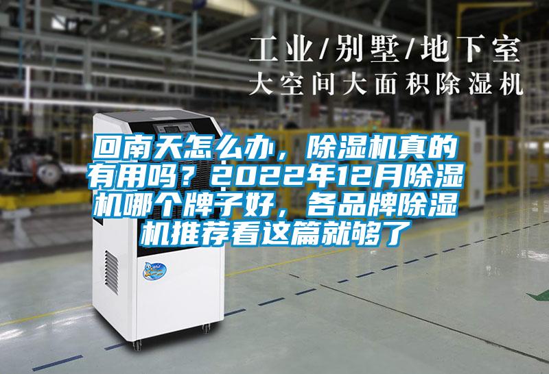 回南天怎么辦，除濕機(jī)真的有用嗎？2022年12月除濕機(jī)哪個(gè)牌子好，各品牌除濕機(jī)推薦看這篇就夠了