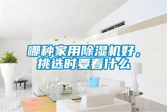 哪種家用除濕機好，挑選時要看什么