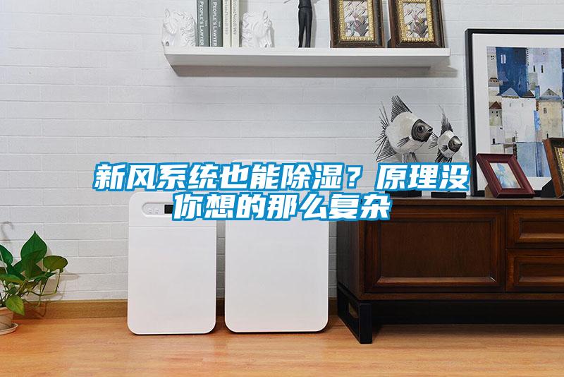 新風(fēng)系統(tǒng)也能除濕？原理沒你想的那么復(fù)雜