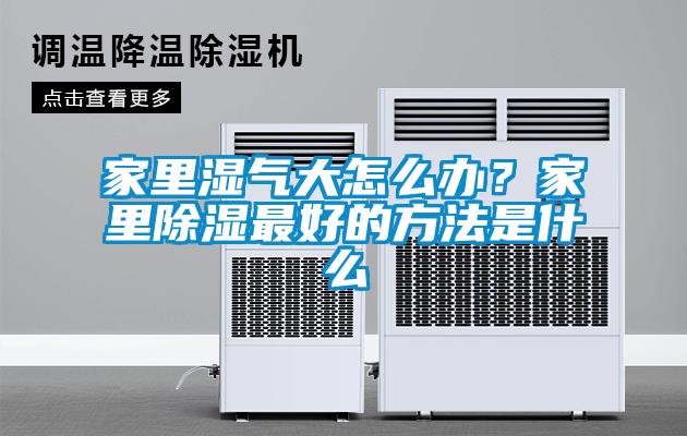 家里濕氣大怎么辦？家里除濕最好的方法是什么