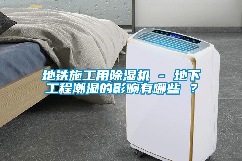 地鐵施工用除濕機 - 地下工程潮濕的影響有哪些 ？