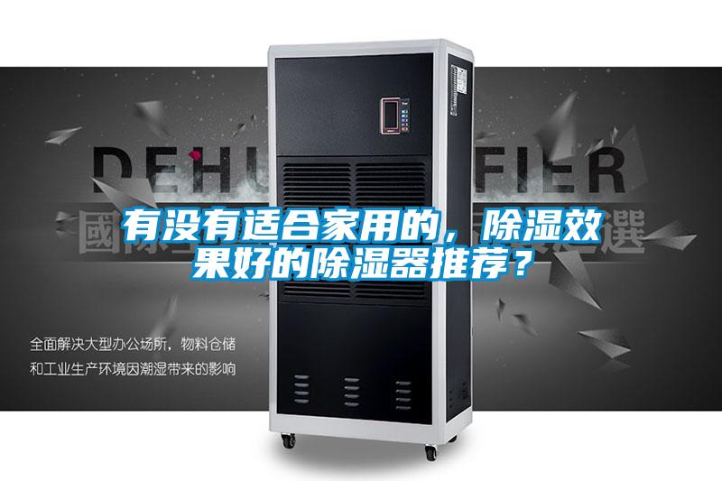 有沒有適合家用的，除濕效果好的除濕器推薦？