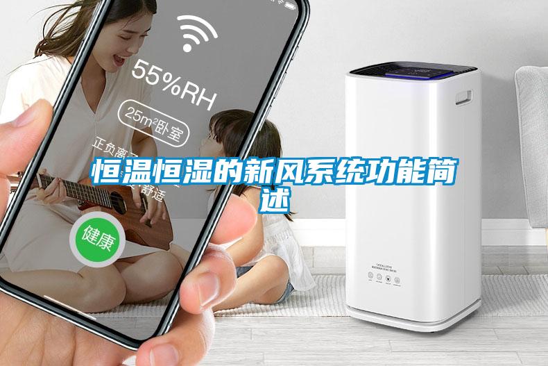 恒溫恒濕的新風(fēng)系統(tǒng)功能簡述