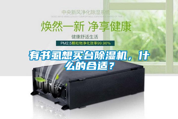 有書虱想買臺除濕機，什么的合適？