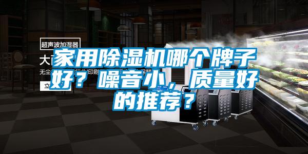 家用除濕機哪個牌子好？噪音小，質量好的推薦？
