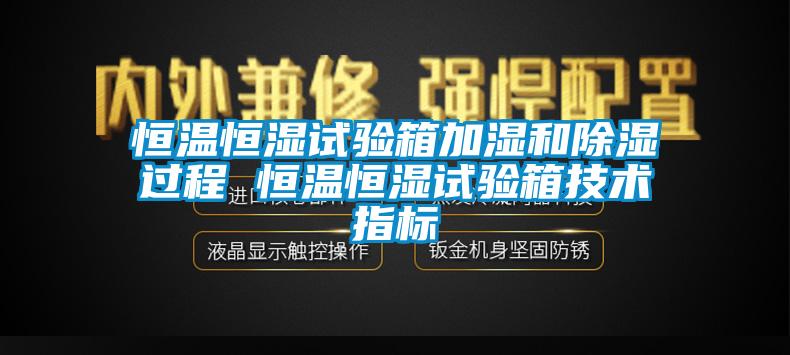 恒溫恒濕試驗箱加濕和除濕過程 恒溫恒濕試驗箱技術(shù)指標