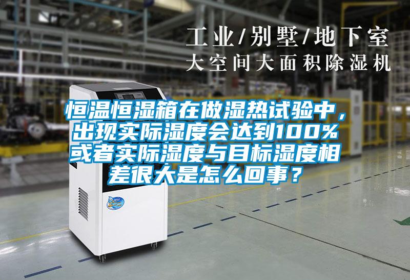 恒溫恒濕箱在做濕熱試驗(yàn)中，出現(xiàn)實(shí)際濕度會(huì)達(dá)到100%或者實(shí)際濕度與目標(biāo)濕度相差很大是怎么回事？