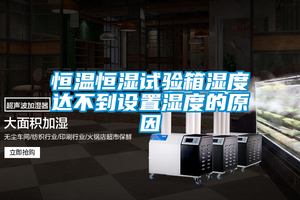 恒溫恒濕試驗箱濕度達不到設(shè)置濕度的原因