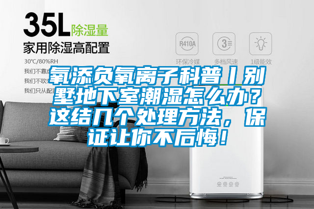 氧添負(fù)氧離子科普丨別墅地下室潮濕怎么辦？這結(jié)幾個處理方法，保證讓你不后悔！